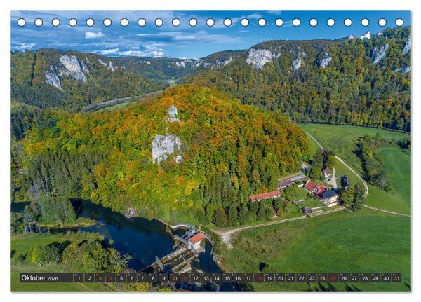 Produktbild: Gro&szlig;e Landschaft Obere Donau (Tischkalender 2026 DIN A5 quer), CALVENDO Monatskalender