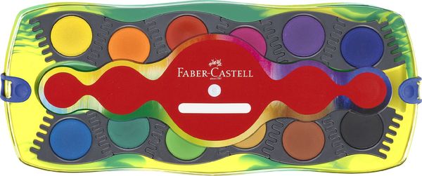 Produktbild: Faber-Castell Farbkasten Connector 12 Farben Dino