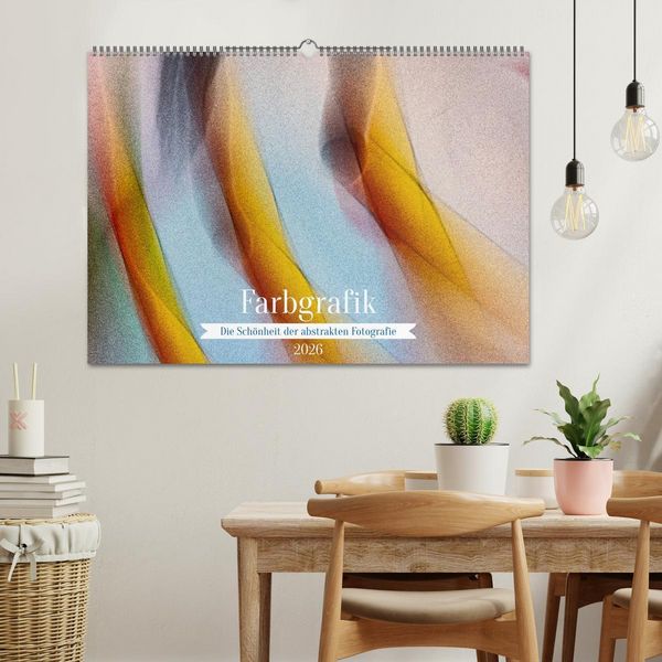 Produktbild: Farbgrafik - Die Sch&ouml;nheit der abstrakten Fotografie (Wandkalender 2026 DIN A2 quer), CALVENDO Monatskalender