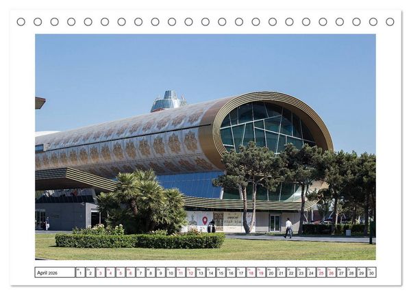 Produktbild: Baku - Erd&ouml;l, Sozialismus und Welterbe (Tischkalender 2026 DIN A5 quer), CALVENDO Monatskalender