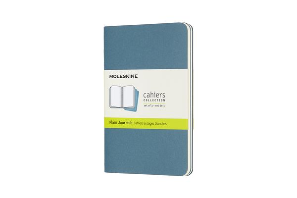 Produktbild: Moleskine Cahier Pocket/A6, 3er Set, Blanko, Lebhaftes Blau