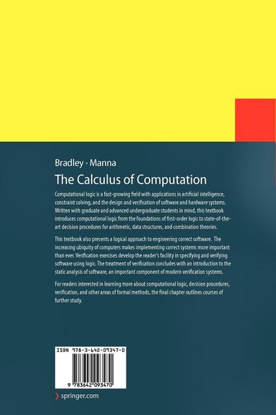 Produktbild: The Calculus of Computation