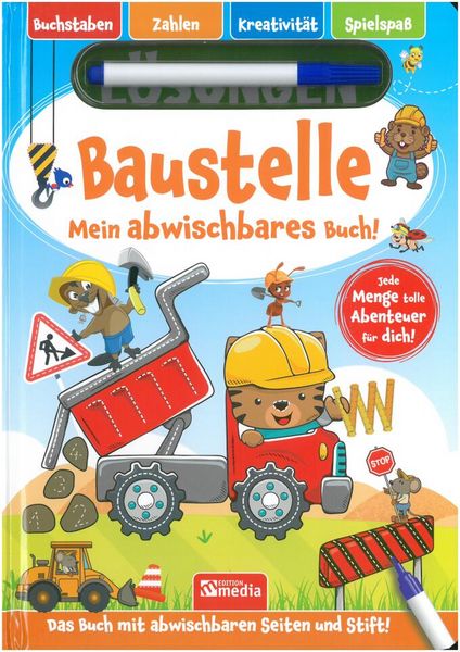 Produktbild: Baustelle & Fahrzeuge - Mein abwischbares Buch