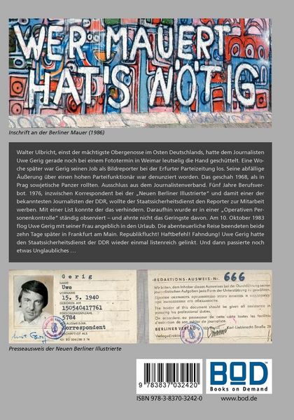 Produktbild: Die Stasi nannte mich "Reporter"