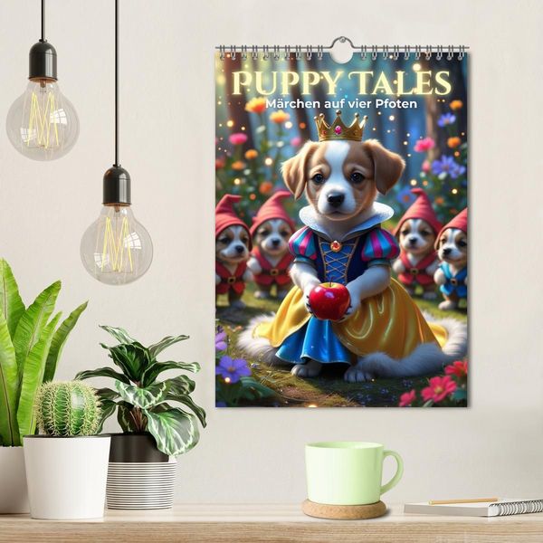 Produktbild: Puppy Tales - M&auml;rchen auf vier Pfoten (Wandkalender 2027 DIN A4 hoch), CALVENDO Monatskalender