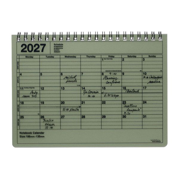 Produktbild: MARK'S 2027 Notebook Calendar S // Khaki