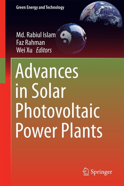 Produktbild: Advances in Solar Photovoltaic Power Plants