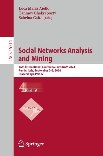 Produktbild: Social Networks Analysis and Mining