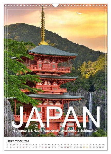Produktbild: Japan PosterArt 2024 (Wandkalender 2026 DIN A3 hoch), CALVENDO Monatskalender