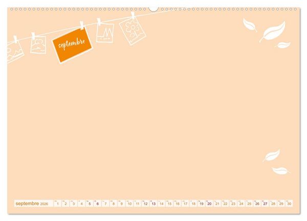 Produktbild: 12 x collage de photos - calendrier de bricolage (Calendrier mural 2026 DIN A2 vertical) calendrier de bureau
