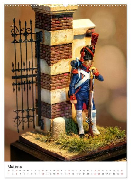 Produktbild: Historische Modellbaufiguren 2026 (hochwertiger Premium Wandkalender 2026 DIN A2 hoch), Kunstdruck in Hochglanz