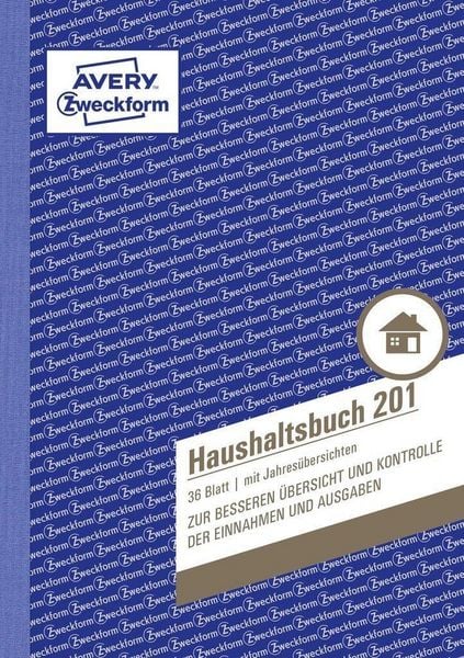 Produktbild: AVERY Zweckform Haushaltsbuch mit Jahres&uuml;bersicht DIN A5 36 Blatt