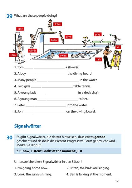 Produktbild: Englisch. Present Progressive Form and Simple Present