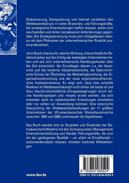 Produktbild: Unternehmerisches Verhalten in der Rivalit&auml;t