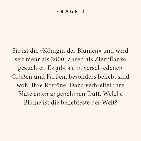 Produktbild: Blumen-Quiz