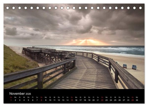 Produktbild: SYLT hinter den D&uuml;nen (Tischkalender 2026 DIN A5 quer), CALVENDO Monatskalender