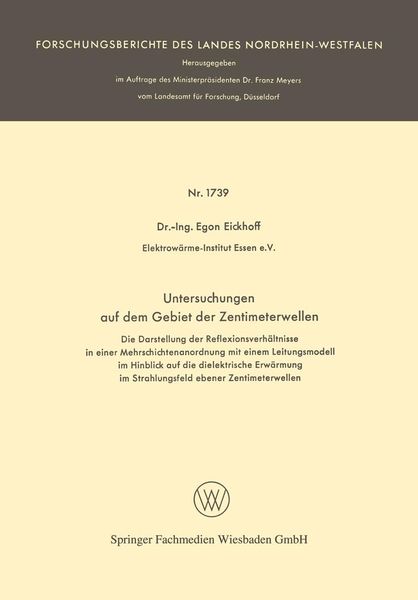 Produktbild: Untersuchungen auf dem Gebiet der Zentimeterwellen