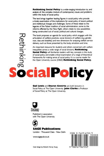Produktbild: Rethinking Social Policy