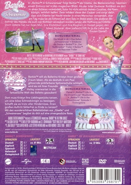 Produktbild: Barbie&trade; in: Schwanensee & Barbie&trade; in: Die verzauberten Ballettschuhe [2 DVDs]