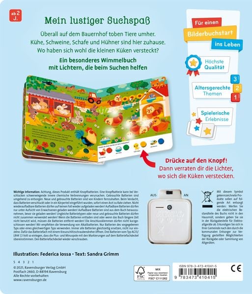 Produktbild: Mein gro&szlig;es Lichter-Wimmelbuch - Auf dem Bauernhof