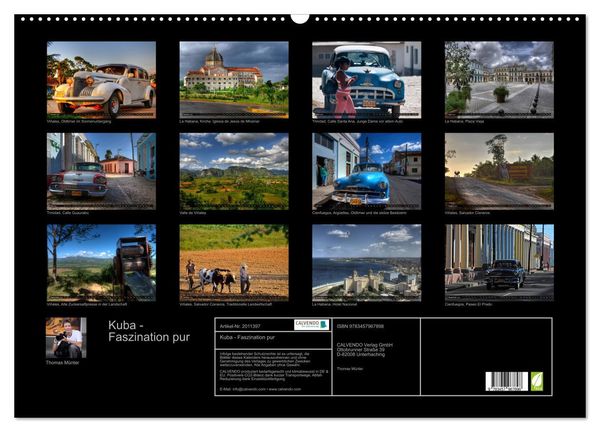 Produktbild: Kuba - Faszination pur (Wandkalender 2026 DIN A2 quer), CALVENDO Monatskalender