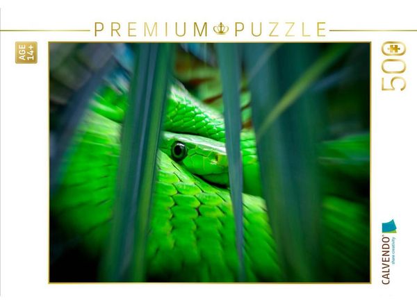 CALVENDO Puzzle Schlange im Dschungel | 500 Teile Lege-Größe 48 × 36 cm Foto-Puzzle für Erwachsene