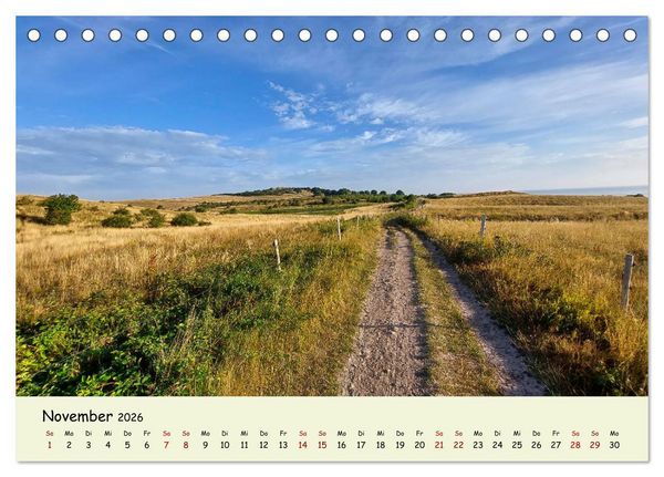 Produktbild: Unterwegs in D&auml;nemark von der Nordsee bis zur Ostsee (Tischkalender 2026 DIN A5 quer), CALVENDO Monatskalender