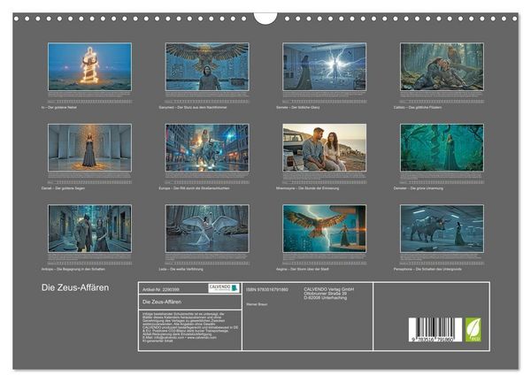 Produktbild: Die Zeus-Aff&auml;ren (Wandkalender 2027 DIN A3 quer), CALVENDO Monatskalender