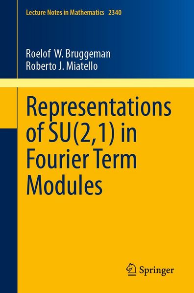 Produktbild: Representations of SU(2,1) in Fourier Term Modules