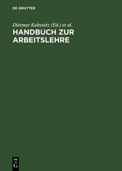 Produktbild: Handbuch zur Arbeitslehre