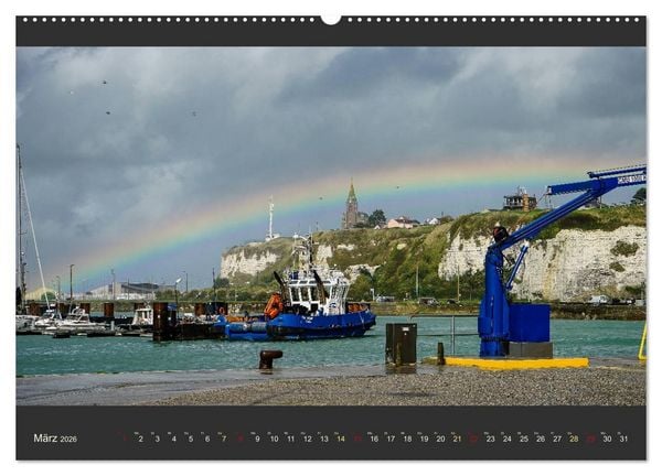 Produktbild: Normandie - Raue K&uuml;ste und malerische Hafenst&auml;dte (hochwertiger Premium Wandkalender 2026 DIN A2 quer), Kunstdruck in Hochglanz