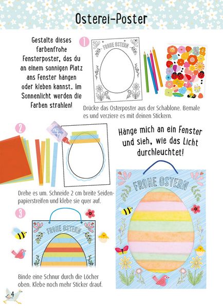 Produktbild: Bastelset f&uuml;r Kinder: Kreatives Bastelset: Ostern