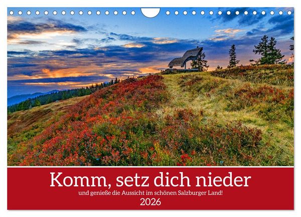 Produktbild: Komm, setz dich nieder (Wandkalender 2026 DIN A4 quer), CALVENDO Monatskalender