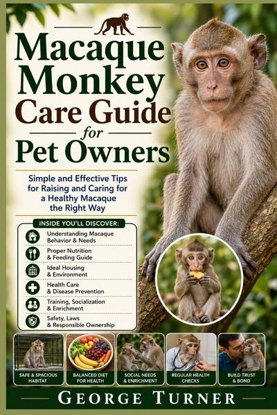 Produktbild: Macaque Monkey Care Guide for Pet Owners