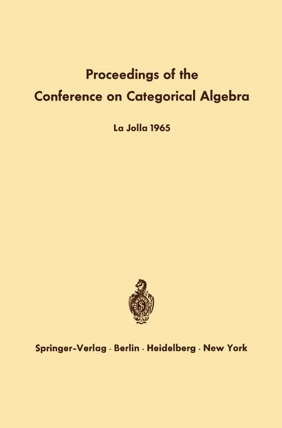 Produktbild: Proceedings of the Conference on Categorical Algebra