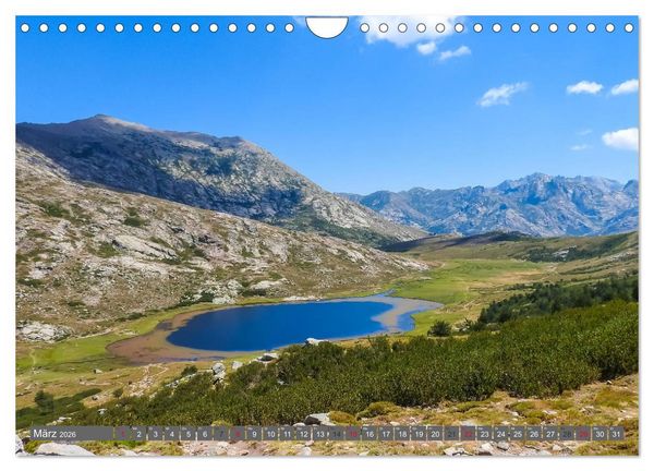 Produktbild: Weitwandern auf Korsika GR 20 (Wandkalender 2026 DIN A4 quer), CALVENDO Monatskalender