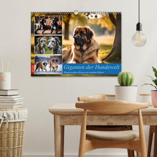 Produktbild: Giganten der Hundwelt (Wandkalender 2026 DIN A3 quer), CALVENDO Monatskalender