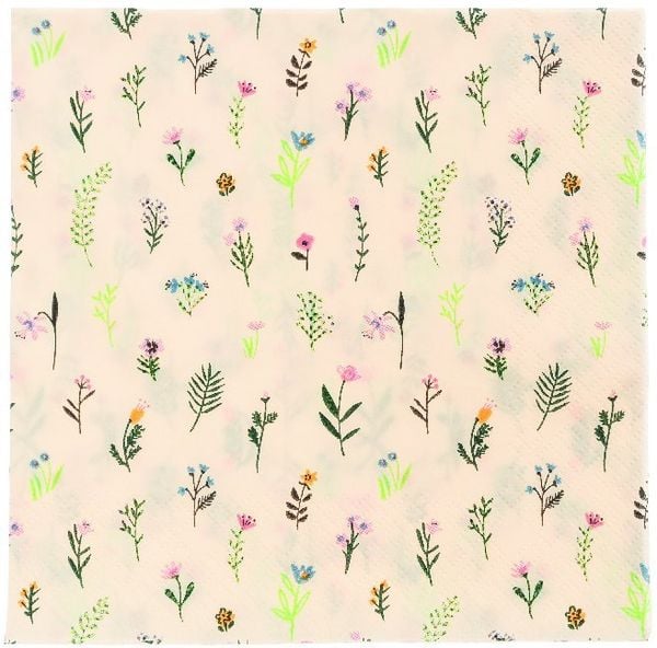Servietten, Streublumen