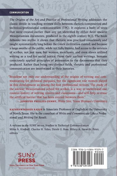 Produktbild: The Origins of the Art and Practice of Professional Writing