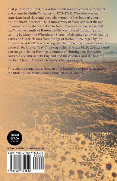 Produktbild: Memoir & Poems of Phillis Wheatley