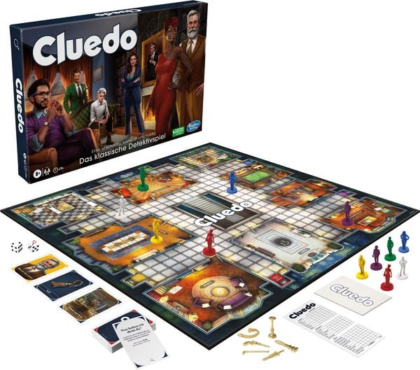 Produktbild: Hasbro F6420100 - Cluedo, Detektivspiel, Neuauflage, Krimi & R&auml;tsel Spiel