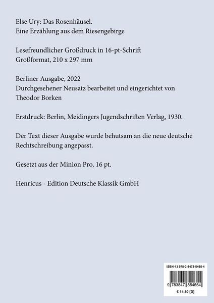 Produktbild: Das Rosenh&auml;usel (Gro&szlig;druck)