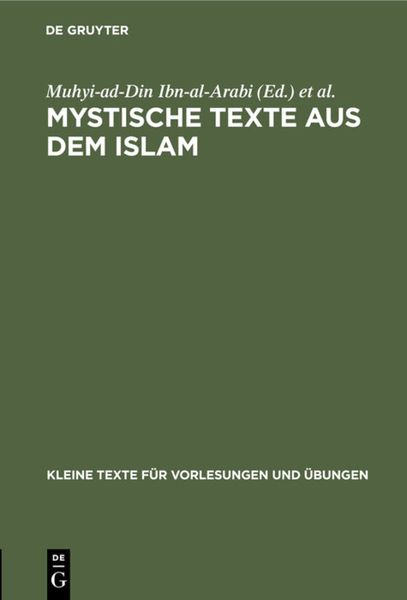 Produktbild: Mystische Texte aus dem Islam