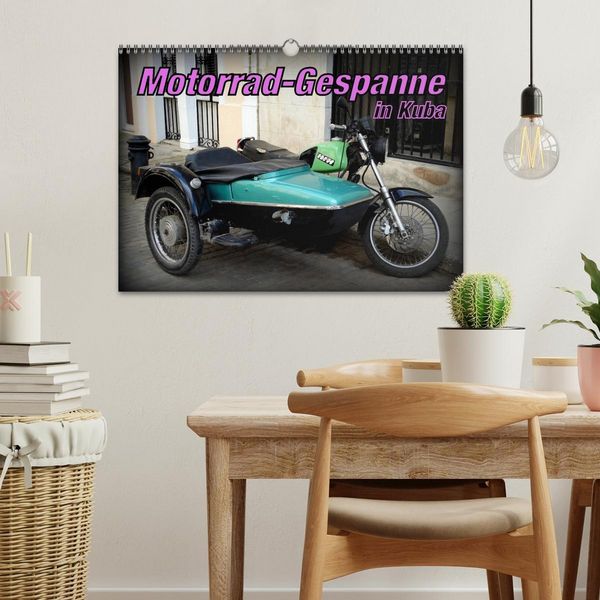 Produktbild: Motorrad-Gespanne in Kuba (Wandkalender 2026 DIN A3 quer), CALVENDO Monatskalender