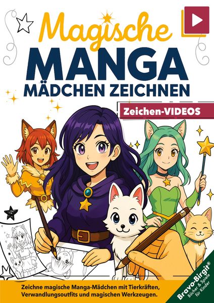 Produktbild: Magische Manga-M&auml;dchen zeichnen lernen &ndash; f&uuml;r M&auml;dchen ab 8 mit Video-Tutorials