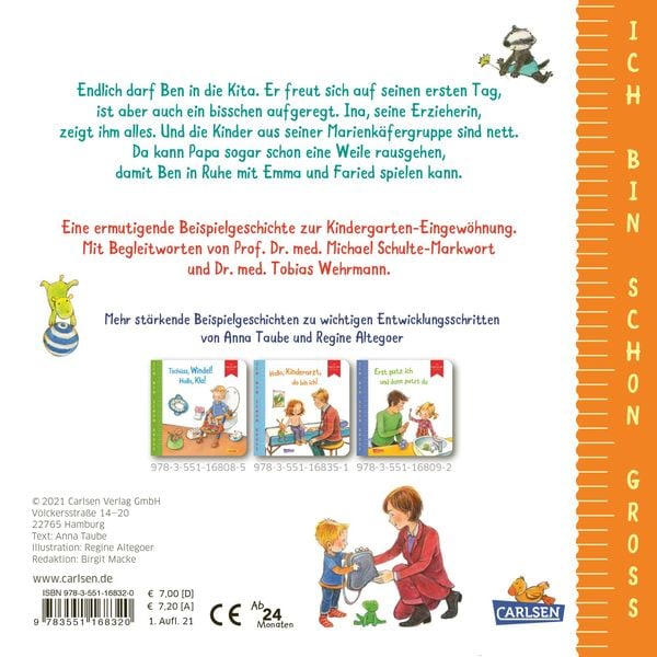 Produktbild: Ich bin schon gro&szlig;: Jetzt bin ich ein Kita-Kind