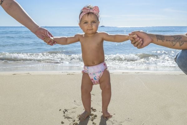 Produktbild: Freds Swim Nappy Schwimmwindel, wiederverwendbar, pink, Gr&ouml;&szlig;e 1: 4-9 kg