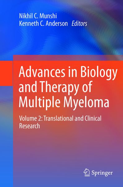 Produktbild: Advances in Biology and Therapy of Multiple Myeloma