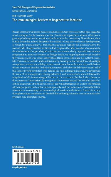 Produktbild: The Immunological Barriers to Regenerative Medicine