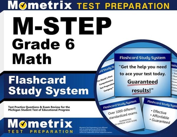 Produktbild: M-Step Grade 6 Mathematics Flashcard Study System